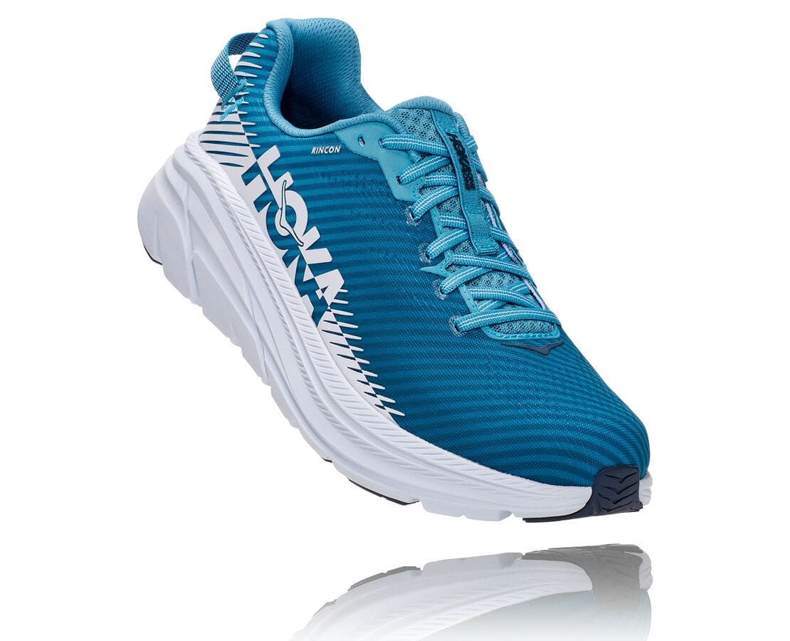 Hoka One One Rincon 2 South Africa - Mens Wide Running Shoes - Blue / White,IXYBC-8019